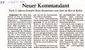 Neuer Kommandant